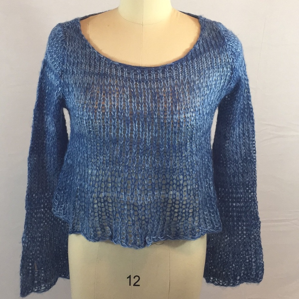 CROCHETED KNIT SWEATER - Picture 6 of 7